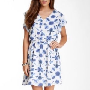 BB Dakota Water-Color Print Dress - 100% Rayon & Fully Underlined.
